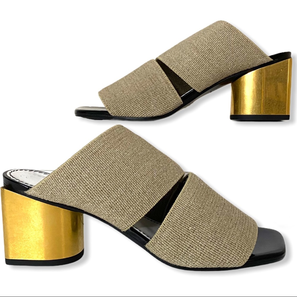 Proenza Schouler Elastic Fabric Mule 38 Open Beige